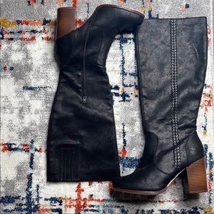 Francesca’s Milano Black Wide calf boot size 9.5